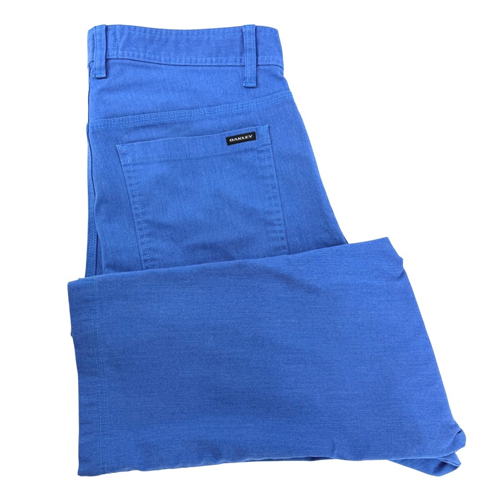 Oakley Slim Fit Pants Mens 33W 32L Blue Excellent Stretch 5-Pocket Trousers